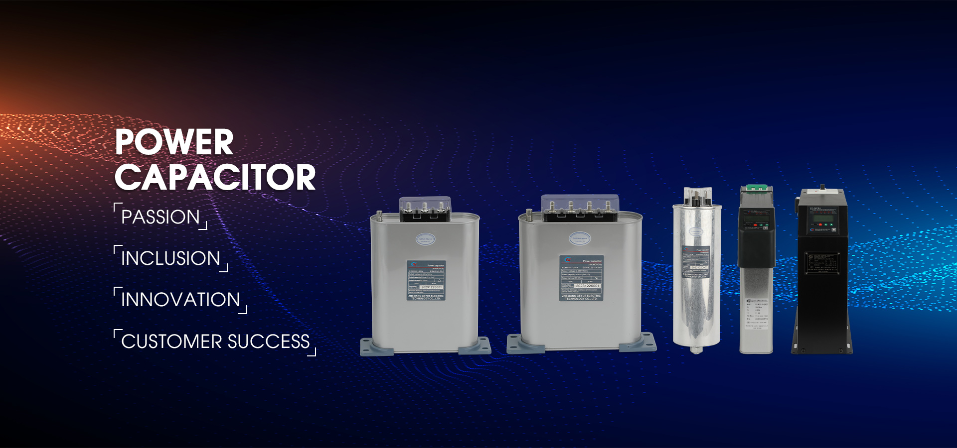 Capacitor de energia de alta qualidade
