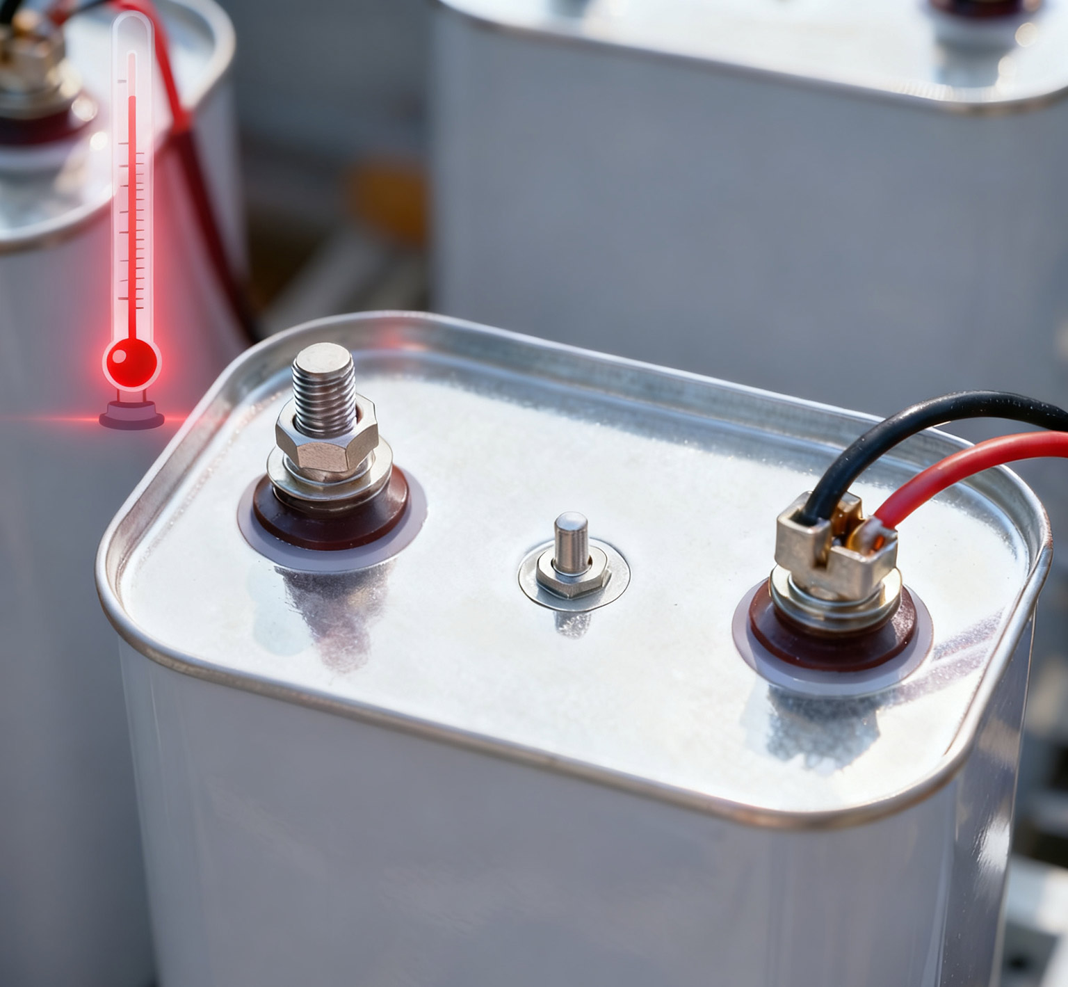 Como a dependência da temperatura do valor da capacitância de um capacitor afeta o ponto de sintonia de um circuito de filtro desafinado?