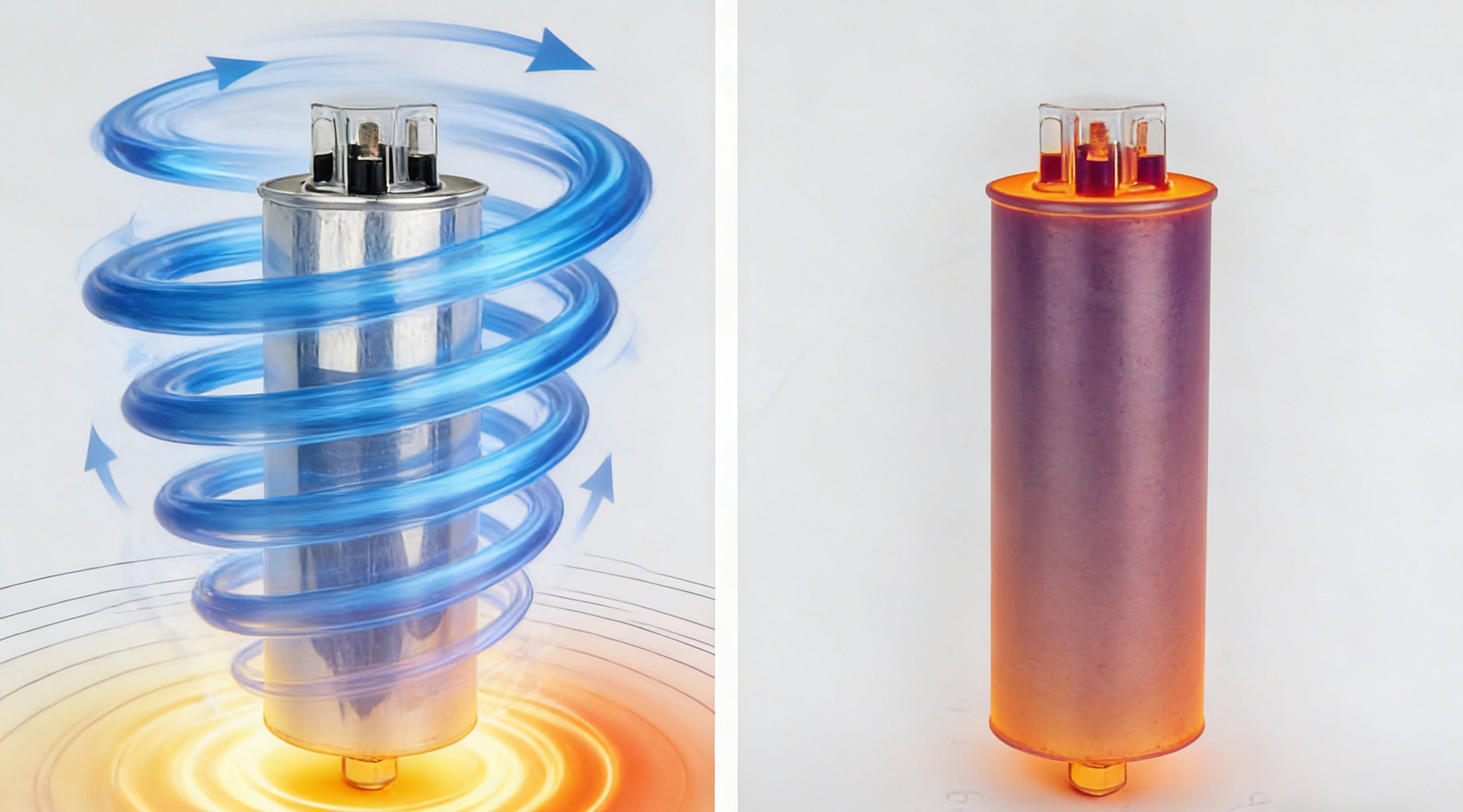 A vantagem hidrodinâmica dos capacitores shunt cilíndricos de baixa tensão e autocurativos: como esse formato proporciona melhor dissipação de calor?
