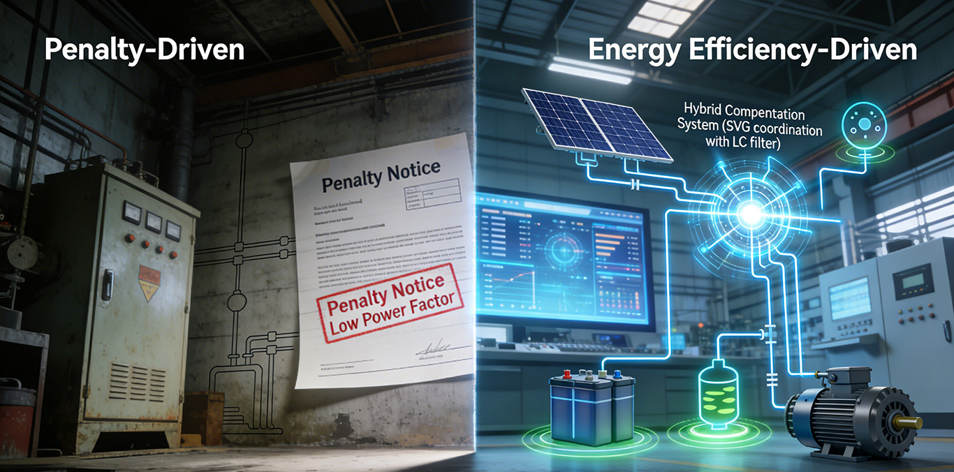 De “impulsionado por penalidades” a “impulsionado pela eficiência energética”, como a compensação de energia reativa de baixa tensão pode contar uma nova história de conservação de energia e redução de custos?